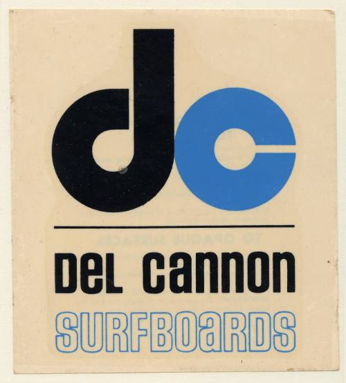 dc Del Cannon Surfboards Decal