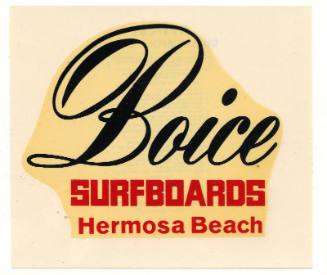 Boice Surfboards Hermosa Beach Decal