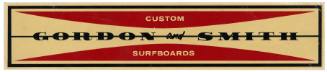 Gordon & Smith Custom Surfboard Decal