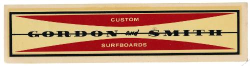 Gordon & Smith Quality Surfboards Decal