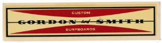 Gordon & Smith Quality Surfboards Decal