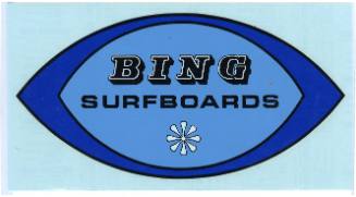 Bing Surfboards Decal