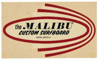 The Malibu Custom Surfboard Decal