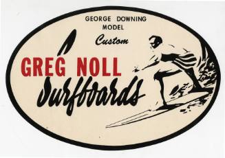 Greg Noll Surfboards George Downing Model Decal