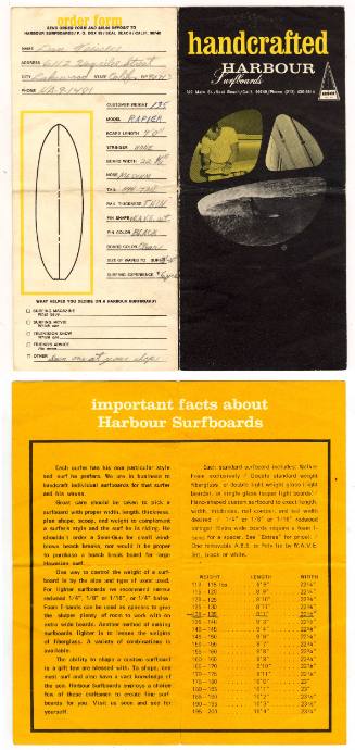 Harbour Surfboards Balsa Advertisement