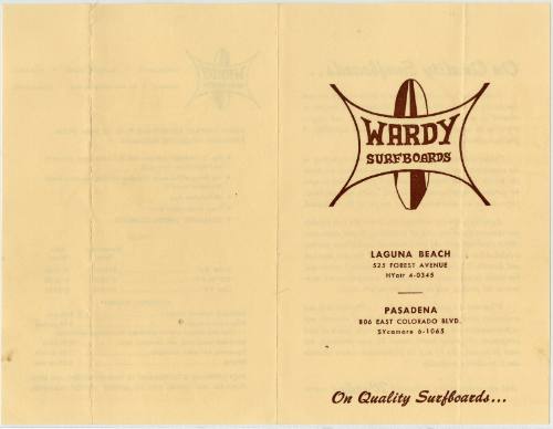 Wardy Surfboards Advertisement