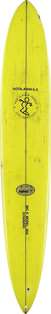 Paul Strauch Jr. Yellow Pintail Greg Noll Team Board