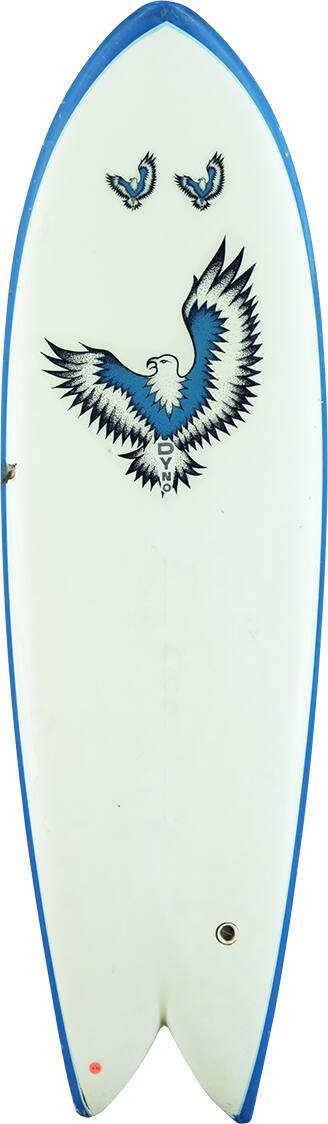 Fish Board White with Eagle, No. 6