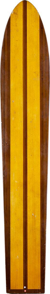 1930s Redwood and Balsa Plank Shape Board