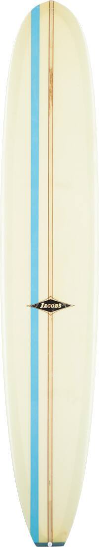 Jacobs surfboard shaped by Robert August, custom ordered for Ken.