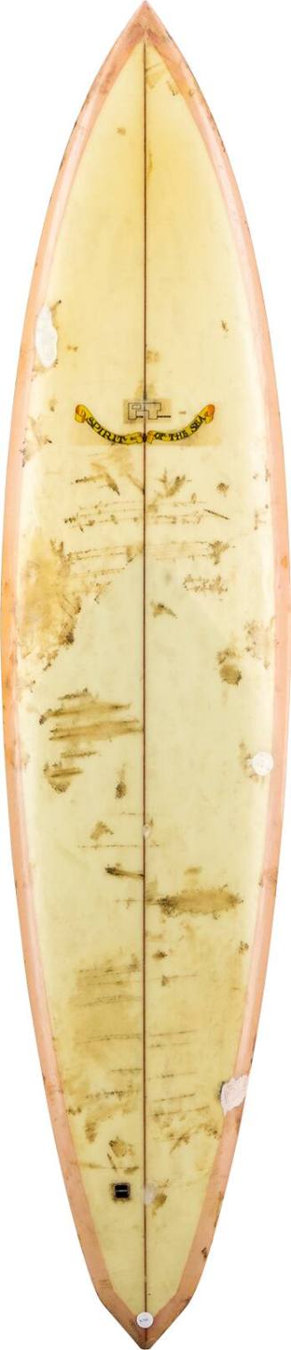 Rounded diamond tail shortboard, shaped by Peter "PT" Townend